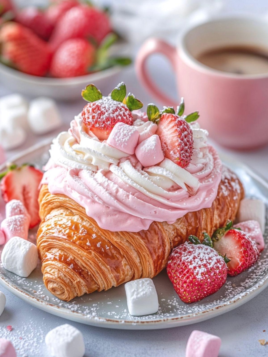 Croissant de fresa